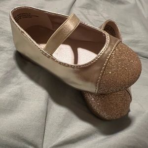 Children’s Place Toddler Girls Metallic Glitter Ballet Flats
